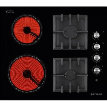Pyramis 030013201 Εστία Υγραερίου & Ρεύματος Αυτόνομη 59x52εκ.